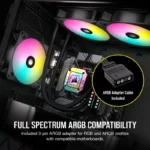 Ventoinha Corsair iCUE AR120 Digital RGB 120mm Preta - Image 4
