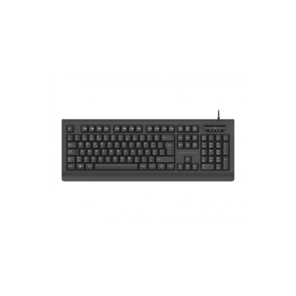 Teclado com leitor de cartão de cidadão