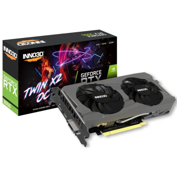 Placa Gráfica INNO3D RTX 3050 TWIN X2 OC 8GB GDDR6