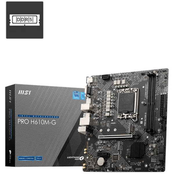 Motherboard MSI micro-ATX PRO DDR5 H610M-G LGA 1700