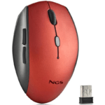 Rato Sem Fios 1600 DPI NGS Bee Red Vermelho