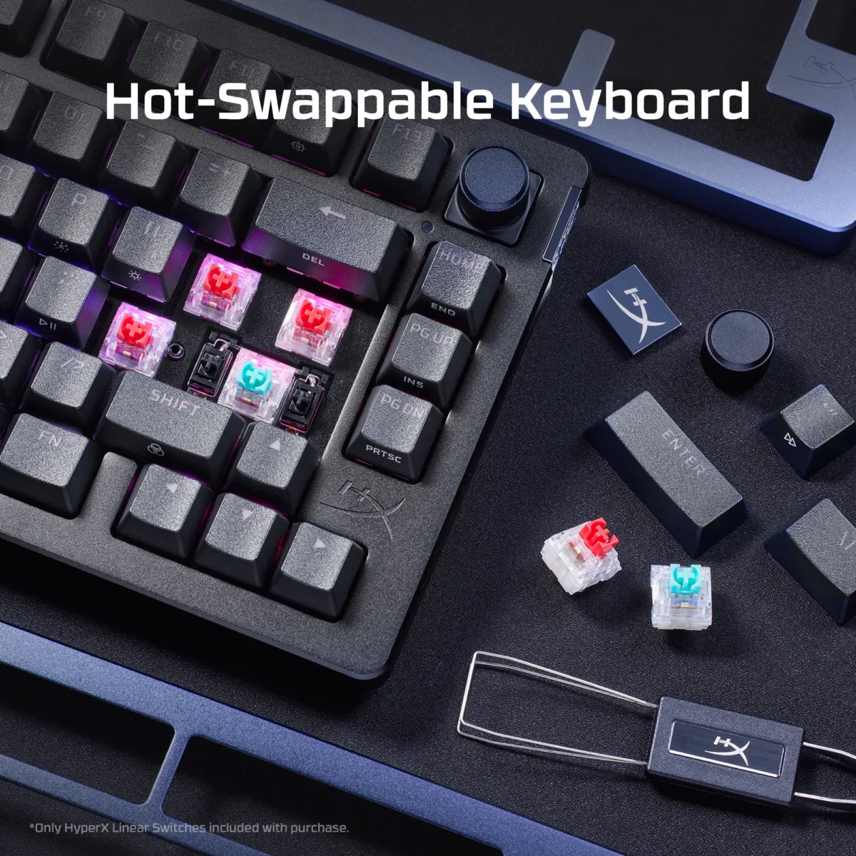 Teclado Mecânico HyperX Alloy Rise Gaming Linear Switches US Preto - Image 2