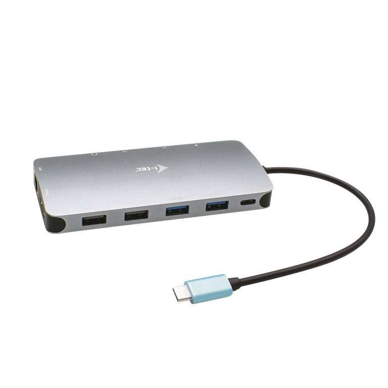 Docking Station i-tec Metal Nano USB-C 3x Display com alimentação até 100W - s/Carregador