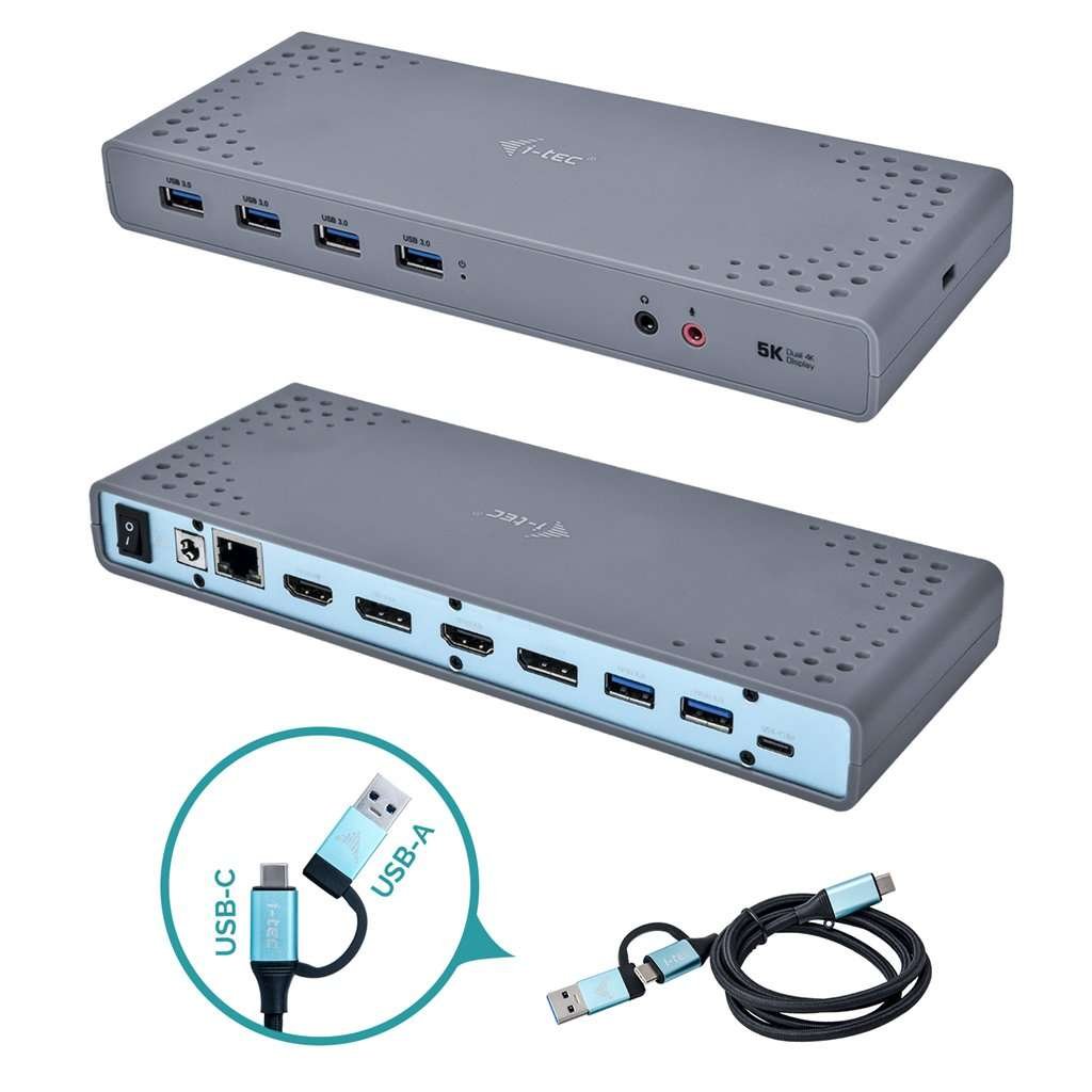 Docking Station i-tec USB 3.0 / USB-C 5K Universal 2x Display