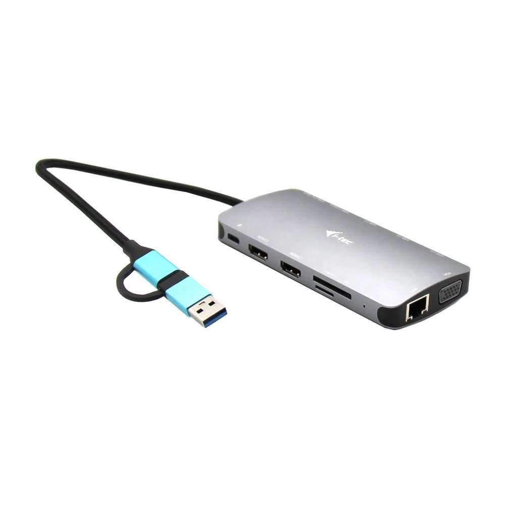 Docking Station i-tec Metal Nano USB 3.0 USB-C/TB3 3x Display + LAN até 100W - s/Carregador