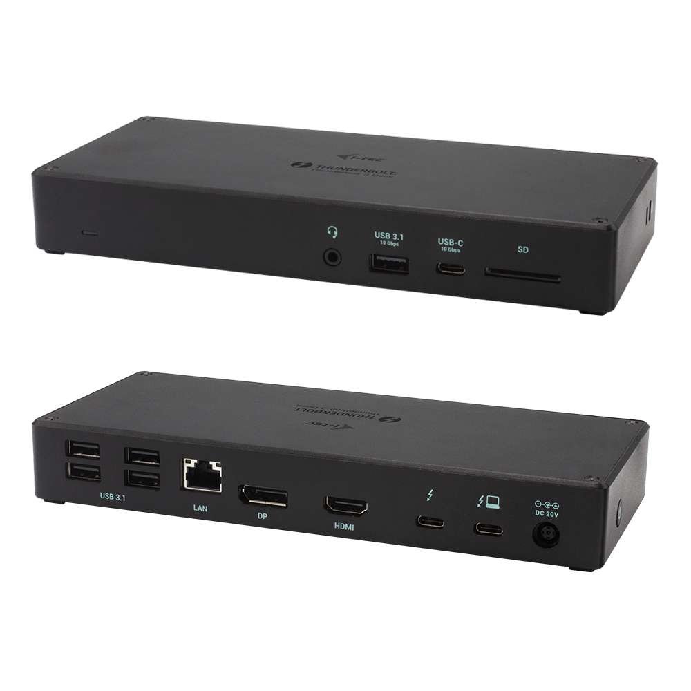 Docking Station i-tec Thunderbolt 3 3x Display com alimentação até 96W - s/Carregador