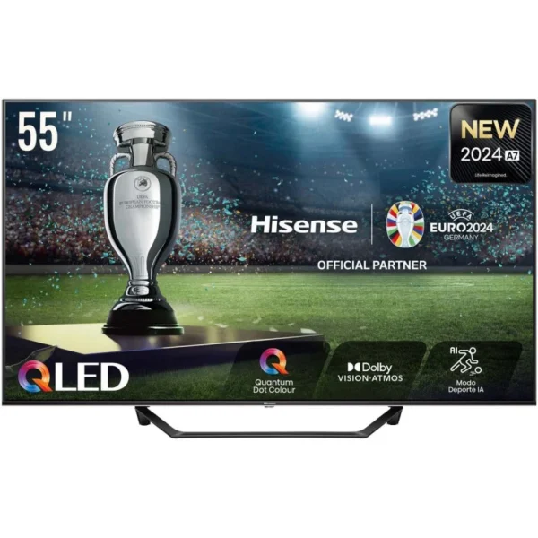 Televisão Hisense 55A7NQ 55" QLED UltraHD 4K Dolby Vision VIDAA Smart TV