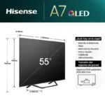 Televisão Hisense 55A7NQ 55" QLED UltraHD 4K Dolby Vision VIDAA Smart TV - Image 2