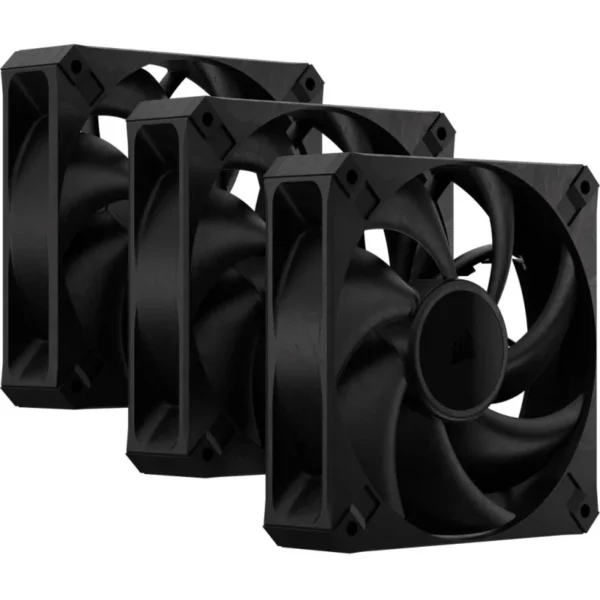 Triple Pack Ventoinhas Suplementares Corsair RS120 MAX PWM 120mm Pretas