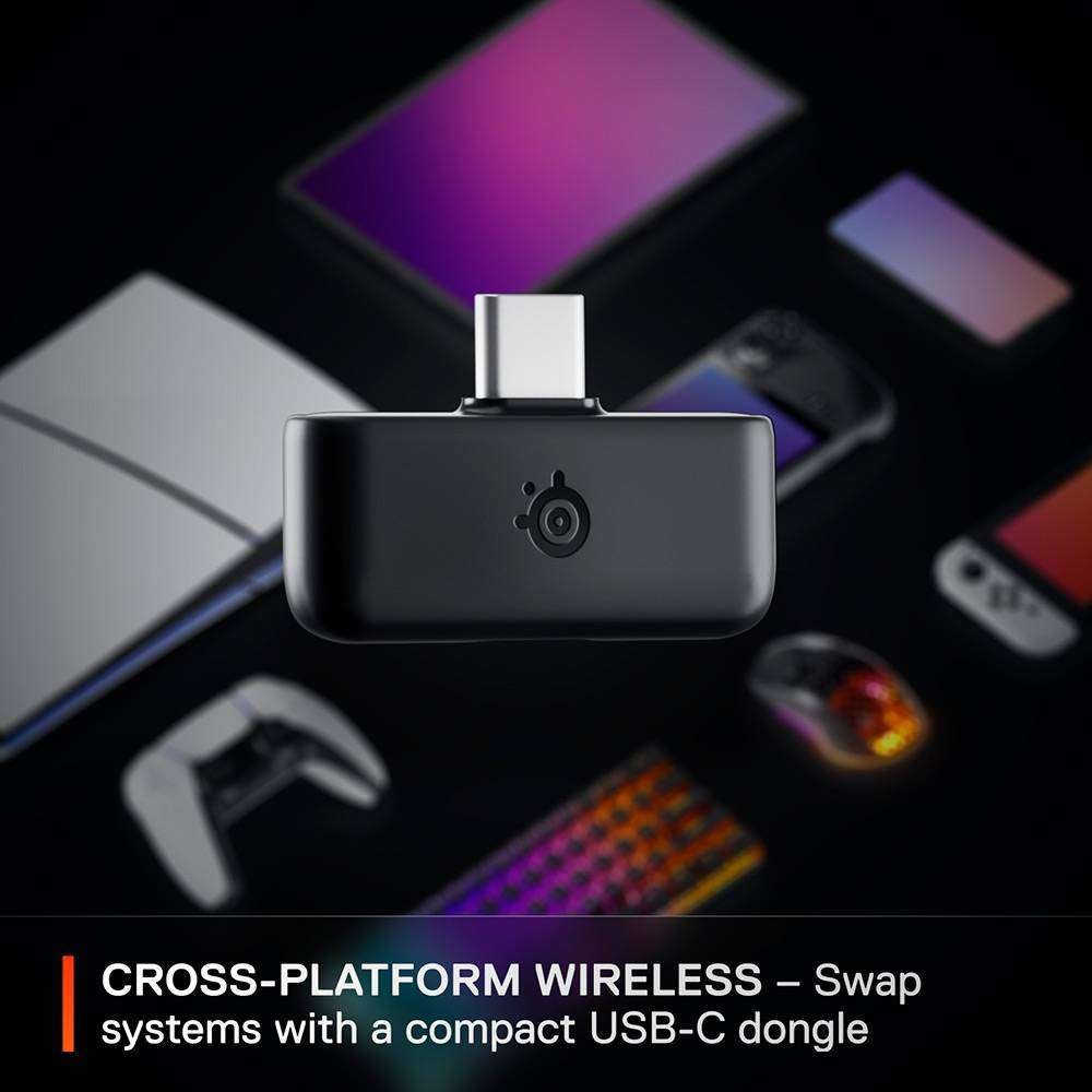 Headset Steelseries Arctis Nova 5 Wireless/Bluetooth Preto - Image 2