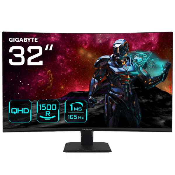 Monitor GIGABYTE GS32QC 31.5" Quad HD LCD Preto