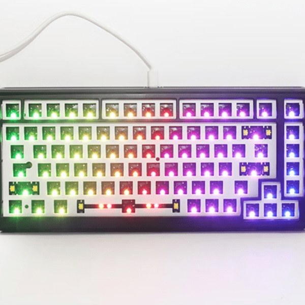 Teclado Mecânico Ducky Tinker75 75% RGB Black MX Speed Silver (PT)