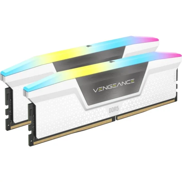Memória RAM 32GB DDR5 Corsair Kit (2 x 16GB) 6000MHz Vengeance RGB CL36 Branca