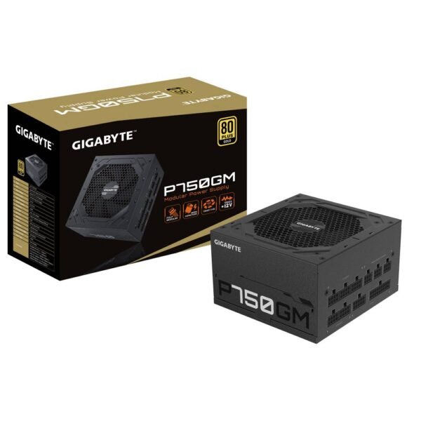 Fonte de Alimentação Gigabyte P750GM 750W 80PLUS Gold Full Modular