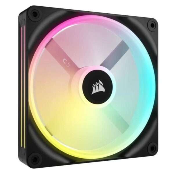 Ventoinha 140mm Corsair iCUE Link QX140 RGB 2000RPM 4 Pinos PWM Preta (Expansion Kit)