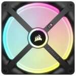 Ventoinha 140mm Corsair iCUE Link QX140 RGB 2000RPM 4 Pinos PWM Preta (Expansion Kit) - Image 2