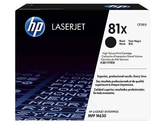 Toner HP LaserJet Original 81X Preto de elevado rendimento, CF281X