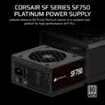Fonte de Alimentação SFX Corsair SF Series (2024) SF750 750W 80 PLUS Platinum Full Modular - Image 3