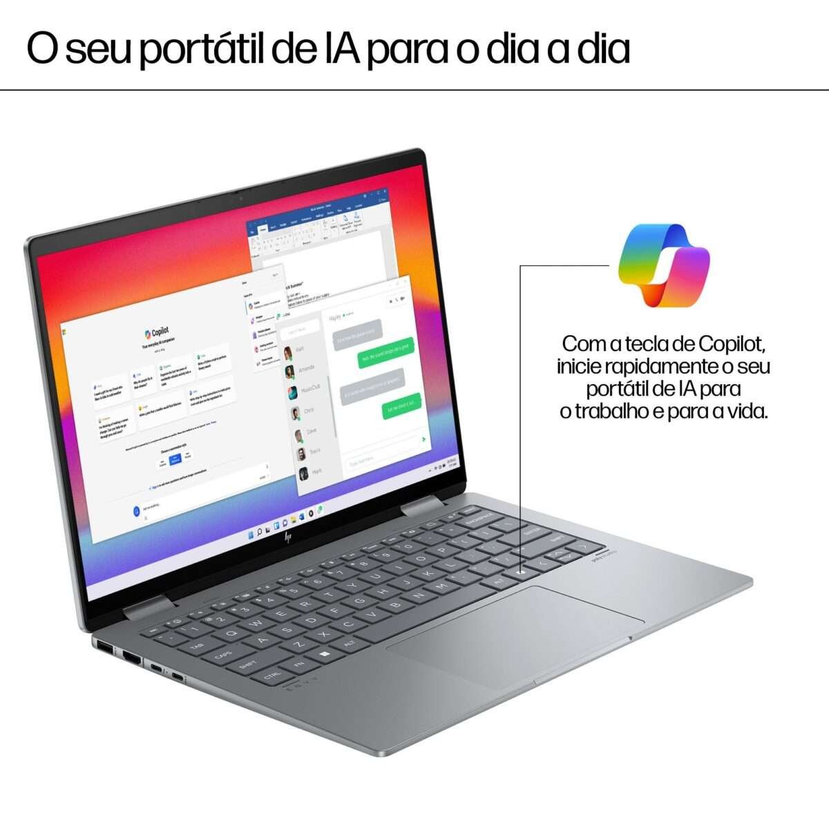 Portátil HP Envy x360 2-in-1 14-fc0002np Ultra 7 155U 14" 2.8K OLED 32GB 1TB W11H - Image 9