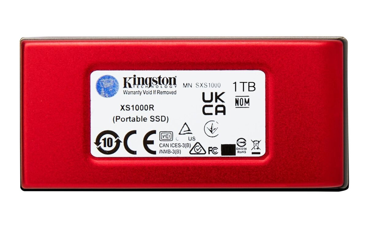Disco SSD Externo Kingston XS1000 1TB USB 3.2 Gen2 Vermelho - Image 4