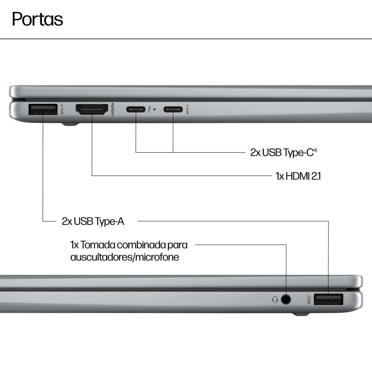 Portátil HP Envy x360 2-in-1 14-fa0005np R7 8840HS 14" 2.8K OLED 16GB 1TB W11H - Image 7