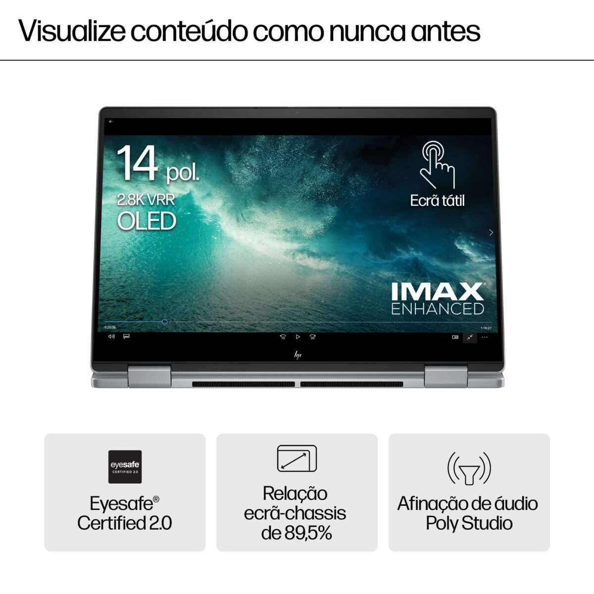 Portátil HP Envy x360 2-in-1 14-fa0005np R7 8840HS 14" 2.8K OLED 16GB 1TB W11H - Image 6