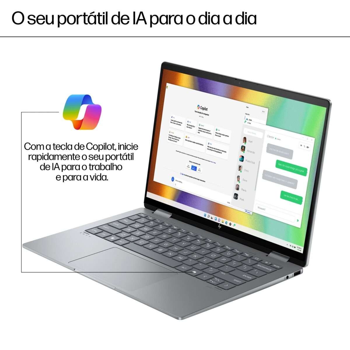 Portátil HP Envy x360 2-in-1 14-fa0005np R7 8840HS 14" 2.8K OLED 16GB 1TB W11H - Image 4