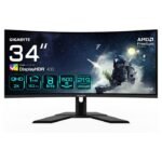 Monitor Gigabyte 34" G34WQCP VA UWQHD 21:9 Curvo 180Hz FreeSync Premium HDR400 1ms