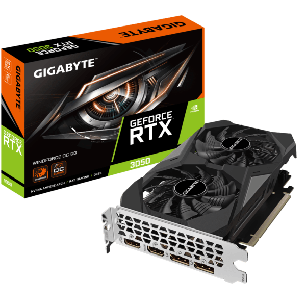 Placa Grafica GIGABYTE GeForce RTX 3050 WINDFORCE OC 6G NVIDIA 6 GB GDDR6