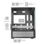 Caixa Micro-ATX Mars Gaming MC-SE Torre Vidro Temperado USB Rosa - Image 2