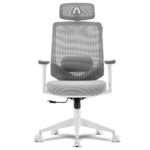 Cadeira de Escritório Ergonómica Alpha Gamer Stella Branca/Cinza