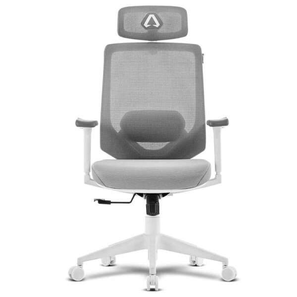 Cadeira de Escritório Ergonómica Alpha Gamer Stella Branca/Cinza