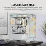 Caixa ATX Corsair 3500X ARGB Vidro Temperado USB 3.2 Branca - Image 5