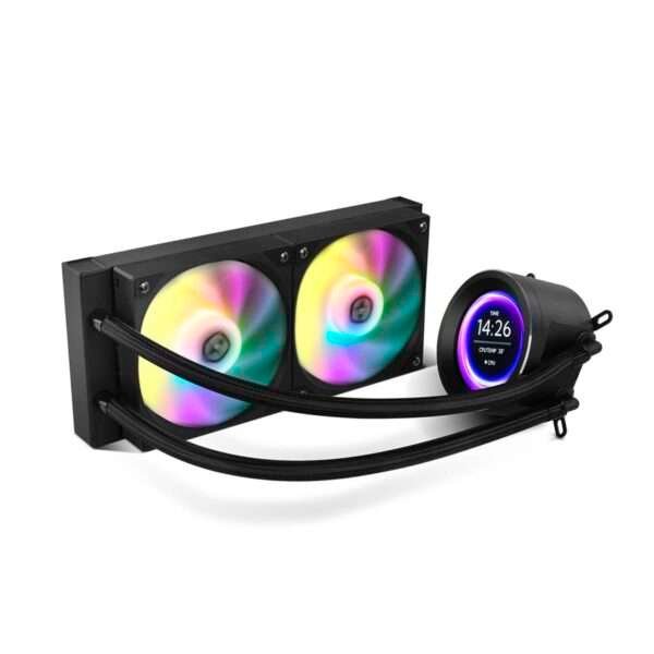 Water Cooler CPU Nox Hummer X-240 LCD RGB All-In-One Preto