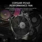 Ventoinha Corsair RS140 Double Pack PWM Suplementar 140mm Preta - Image 2