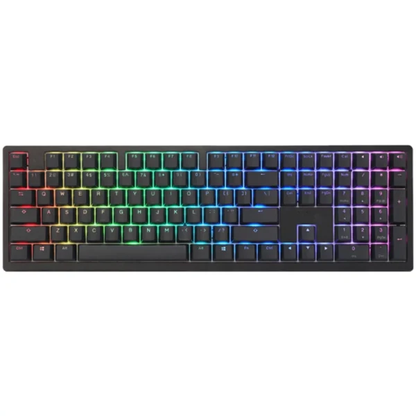 Teclado Mecânico Ducky Zero 6108 100% Classic Black RGB Wireless MX2A-Blue (PT)