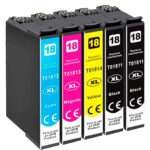 Conjunto 5 Tinteiros Epson 18 XL Compatíveis - Image 2