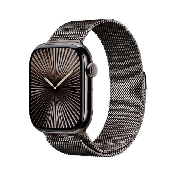 Apple Watch Series 10 GPS + Cellular 46mm Titânio Ardósia c/ Bracelete Loop Milanesa Ardósia - Medium/Large