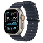 Apple Watch Ultra 2 GPS + Cellular 49mm Titânio Natural com Bracelete Ocean Azul Navy