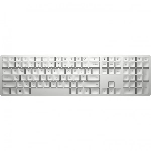 Teclado Sem Fios HP 970 Bluetooth Prateado