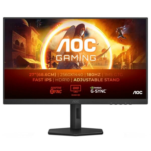 Monitor AOC Q27G4XF Gaming IPS 27" QHD 180Hz 1ms FreeSync (Adaptive Sync)
