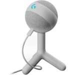 Microfone Logitech G Yeti Orb Condenser RGB Gaming com Lightsync Branco