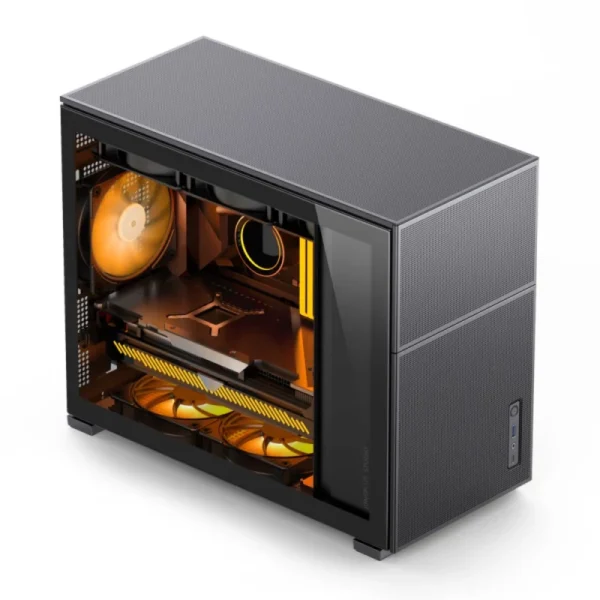 Caixa Micro-ATX Jonsbo D31 MESH Vidro Temperado Preto