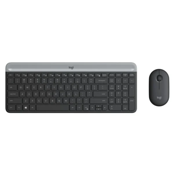Teclado + Rato Sem Fios Logitech MK470 Slim ES