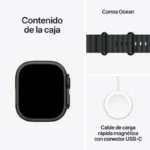 Apple Watch Ultra 2 GPS Cellular 49mm Titânio Preto com Bracelete Ocean Preta - Image 4