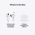 Auriculares Apple AirPods 4 Wireless com Cancelamento Ativo de Ruído Brancos - Image 2
