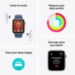 Apple Watch SE (2024) GPS 40mm Alumínio Luz das Estrelas c/ Bracelete Desportiva Luz das Estrelas - Medium/Large - Image 2
