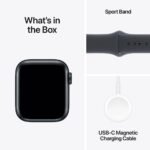 Apple Watch SE (2024) GPS + Cellular 40mm Alumínio Meia-noite c/ Bracelete Desportiva Meia-noite - Small/Medium - Image 3