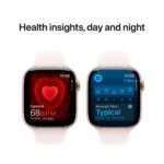 Apple Watch Series 10 GPS + Cellular 42mm Alumínio Rosa-Dourado c/ Bracelete Desportiva Rosa leve - Small/Medium - Image 7