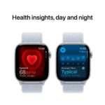 Apple Watch Series 10 GPS 42mm Alumínio Prateado c/ Bracelete Loop Desportiva Nuvem Azul - Image 7